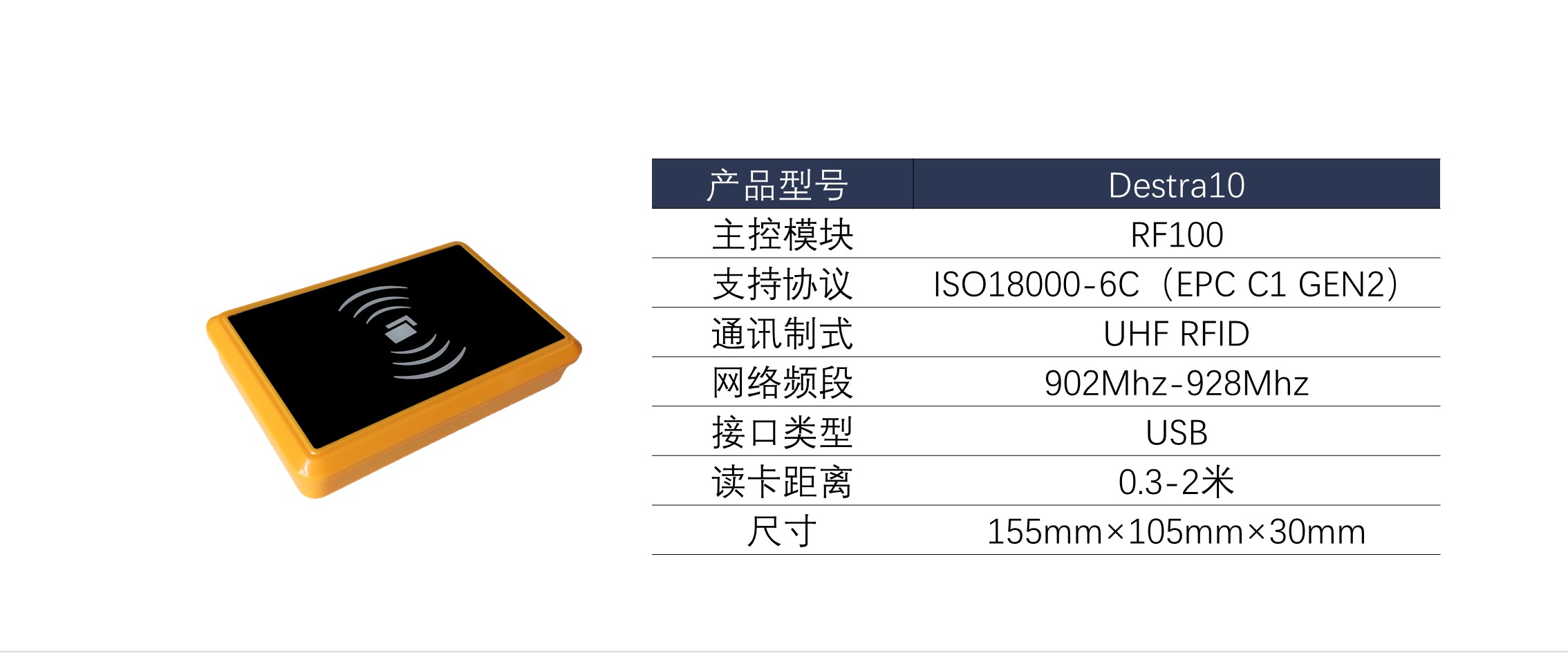 广州晓网科技发布超高频RFID桌面式读卡器Destra10